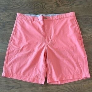 TailorByrd Men's Performance Shorts Flat
Front Coral Size 34 nautical preppy